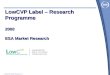 LowCVP Label – Research Programme 2008 ESA Market Research