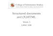 Structured documents and (X)HTML