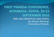 FIRST PMAESA CONFERENCE, MOMBASA, KENYA, 20-22 SEPTEMBER 2010