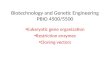 Biotechnology and Genetic Engineering PBIO 4500/5500