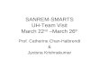 SANREM-SMARTS UH-Team Visit March 22 nd  –March 26 th