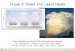 Phase of Water and Latent Heats