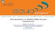 Presentation to AHRQ 2006 Annual Conference Sanjeev Arora M.D