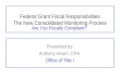 Federal Grant Fiscal Responsibilities The New Consolidated Monitoring Process