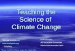 Teaching the Science of  Climate Change