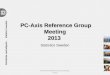 PC-Axis Reference Group Meeting 2013