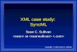 XML case study:  SyncML