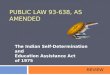 Public Law 93-638, as Amended