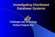 Investigating Distributed Database Systems