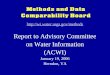 wi.watergs/methods Report to Advisory Committee  on Water Information  (ACWI)
