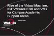 Rise of the Virtual Machine: IST VMware ESX and VMs for Campus Academic Support Areas