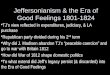 Jeffersonianism & the Era of Good Feelings 1801-1824