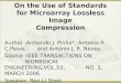 On the Use of Standards for Microarray Lossless Image Compression