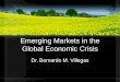 Emerging Markets in the Global Economic Crisis