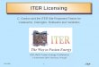 ITER Licensing