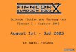 Science fiction and fantasy con  Finncon X - Eurocon 2003 August 1st - 3rd 2003 in Turku, Finland