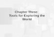Chapter Three:  Tools for Exploring the World