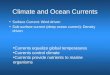 Climate and Ocean Currents