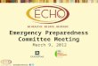 Emergency Preparedness Committee Meeting