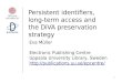 Persistent identifiers,  long-term access and the DiVA preservation strategy