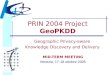 PRIN 2004 Project  GeoPKDD