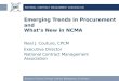Emerging Trends in Procurement and What’s New in NCMA