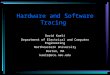 Hardware and Software Tracing