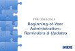 Beginning-of-Year Administration:  Reminders & Updates