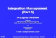 Integration Management  (Part 6)
