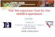 The  3 He Injection Test for the nEDM Experiment
