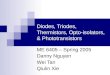 Diodes, Triodes, Thermistors, Opto-isolators, & Phototransistors
