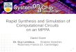 Rapid Synthesis and Simulation of Computational Circuits  on an MPPA