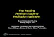 First Reading American Academy Replication  Application