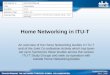 Home Networking in ITU-T