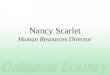 Nancy Scarlet Human Resources Director