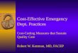 Cost-Effective Emergency Dept. Practices