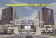 Introduction to Critical Care
