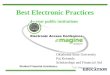 Best Electronic Practices 4 - year public institutions