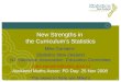 New Strengths in  the Curriculum’s Statistics