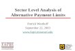 Sector Level Analysis of Alternative Payment Limits