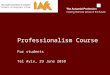 Professionalism Course