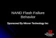 NAND Flash  Failure Behavior