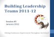 Building Leadership Teams 2011-12