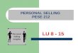 PERSONAL SELLING  PESE 212