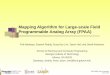 Mapping Algorithm for Large-scale Field Programmable Analog Array (FPAA)