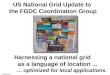 US National Grid Update to  the FGDC Coordination Group