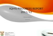 IQMS PROGRESS REPORT 2011/12