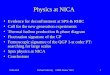 Physics at NICA