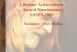 Lifetime Achievement Award Nomination SAMA 2005