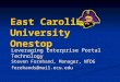 East Carolina University Onestop